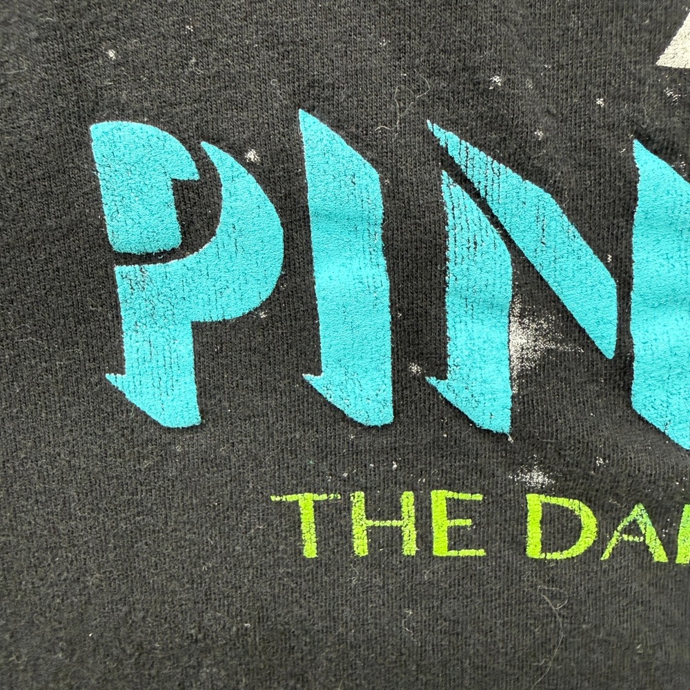 Pink Floyd T-Shirt Women Large Dark Side of the Moon Black Graphic Relaxed Fit - Picture 5 of 8